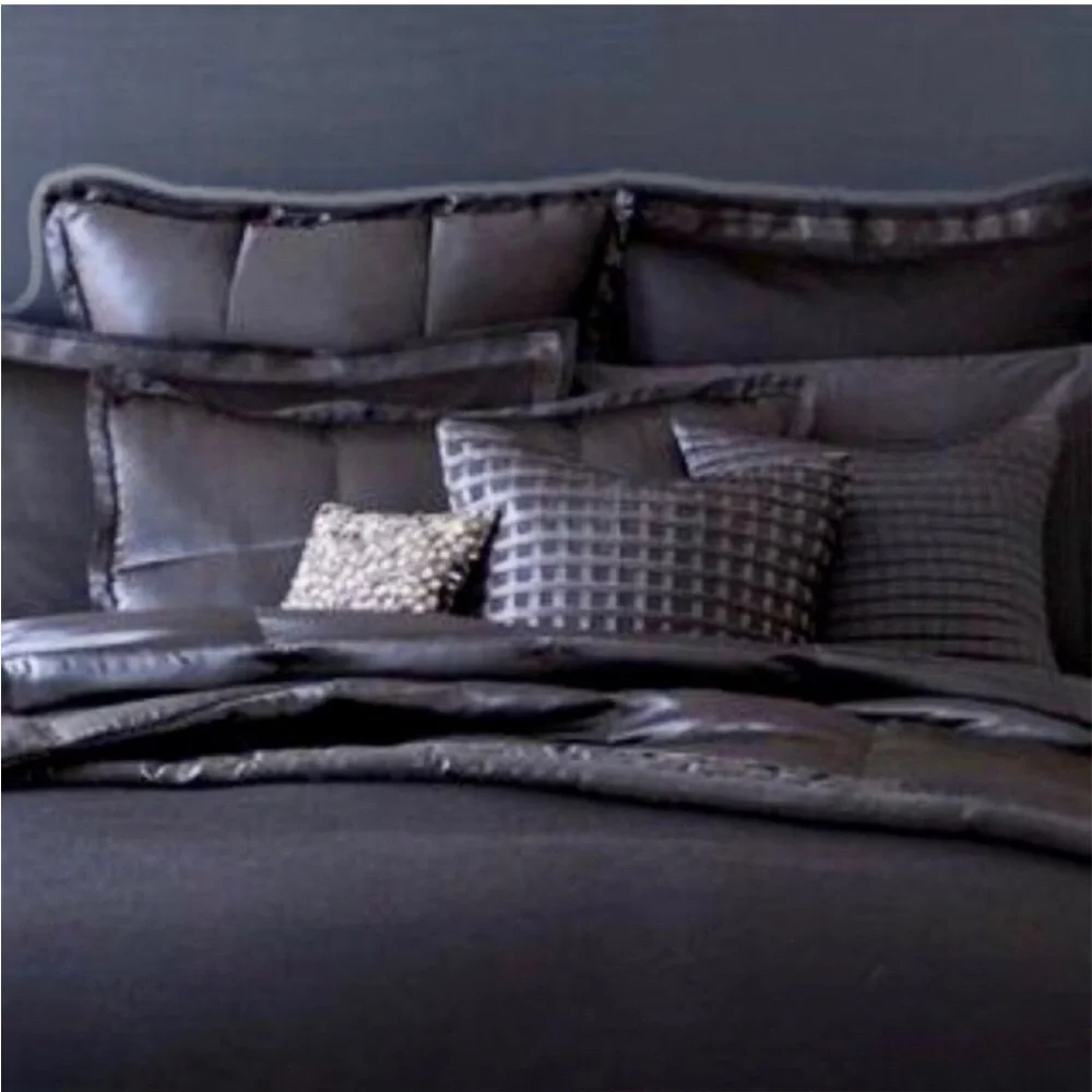 Donna Karan Home The Modern Collection Full/Queen Striped Duvet Cover